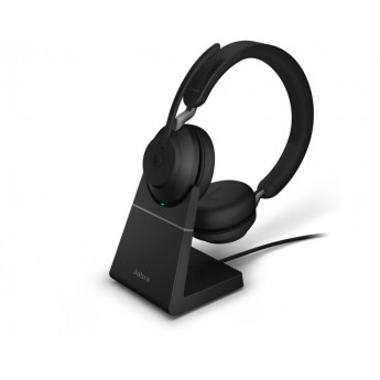 Гарнитура беспроводная JABRA EVOLVE2 65, Link380a UC Stereo Stand Black